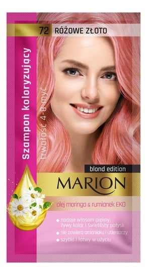 Marion Szampon koloryzujący 4-8 myć 72 Różowe Złoto 40ml Marion