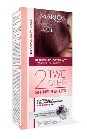 Marion, Two Step Shine Reflex, szampon koloryzujący 406 Karmazynowe Tango Marion
