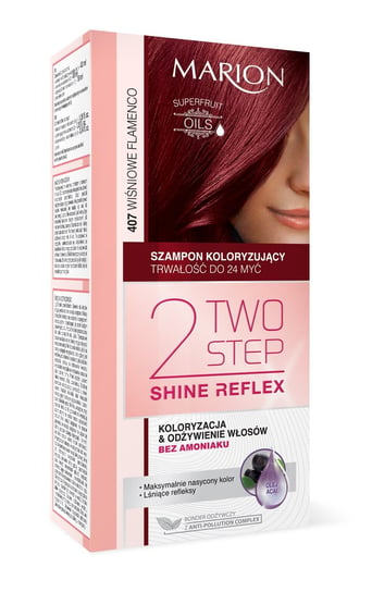 Marion, Two Step Shine Reflex, szampon koloryzujący 407 Wiśniowe Flamenco Marion