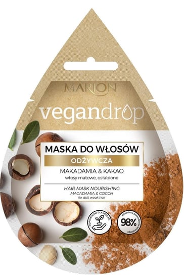 Marion Vegan Drop Maska do włosów odżywcza Makadamia  Kakao  20ml Marion