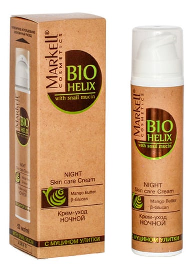 Markell Cosmetics, Bio-Helix, odżywczy krem z ekstraktem ze śluzu ślimaka na noc, 50 ml Markell Cosmetics