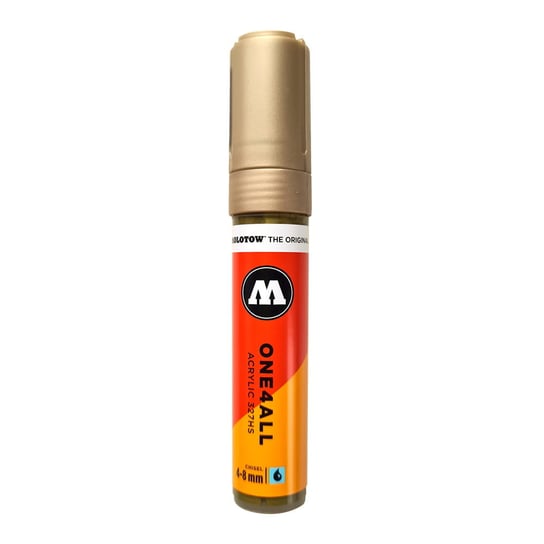 Marker akrylowy Molotow One4All 327HS - chisel - 4-8 mm - metallic gold 228 Inna marka