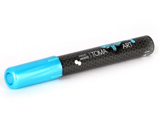 Marker akrylowy, niebieski metalik Toma