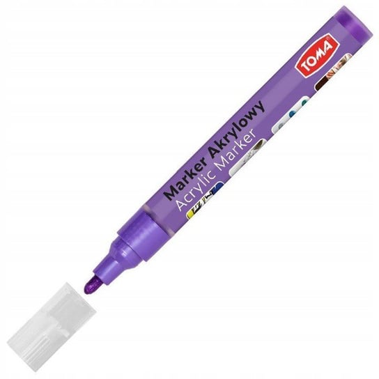 Marker akrylowy Toma TO-402 2,5 mm fioletowy Toma