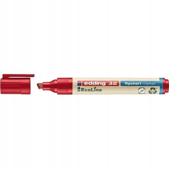 Marker do flipchartów e-32 1-5mm czerwony 10szt Edding