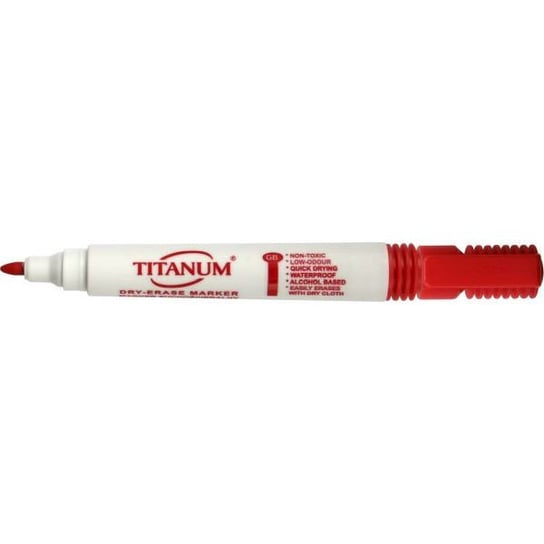 Marker do tablic Titanum Czerwony Titanum