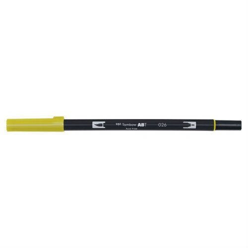 Marker dwustronny Brush Pen, yellow gold Tombow