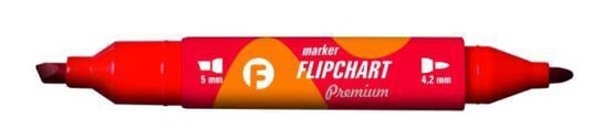 Marker Flipchart dwie końcówki czerwony KM503-C2 p12 TETIS, cena za 1szt. TETIS