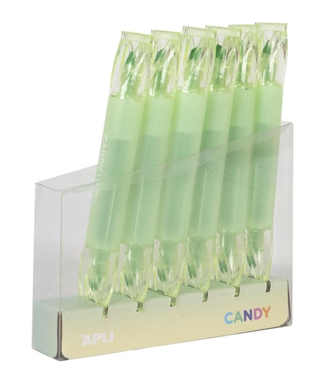 Marker fluorescencyjny z podwójną końcówką Apli Kids - Candy Zielony APLI Kids