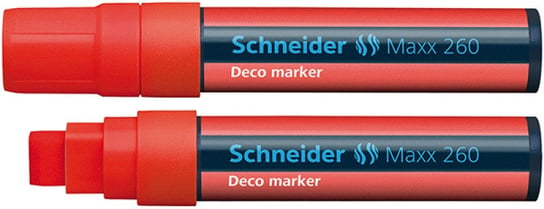 marker kredowy schneider maxx 260 deco, 5-15mm, czerwony Schneider