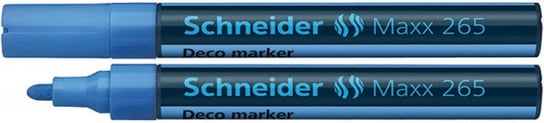 marker kredowy schneider maxx 265 deco, okrągły, 2-3mm, zawieszka, jasnoniebieski Schneider