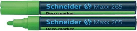 marker kredowy schneider maxx 265 deco, okrągły, 2-3mm, zawieszka, jasnozielony Schneider