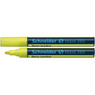 Marker Kredowy Schneider Maxx 265 Deco, Żółty Schneider