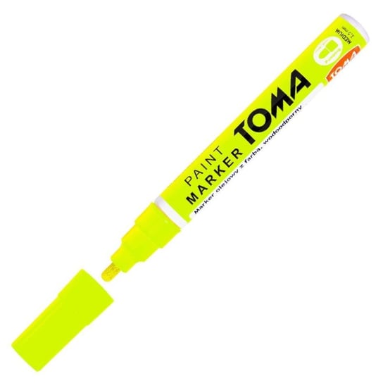 Marker olejny, neon żółty Toma