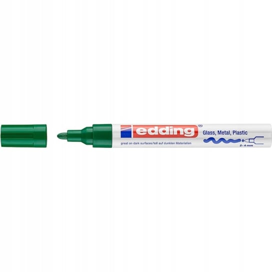 Marker olejowy połyskujący e-750 zielony 10szt Edding
