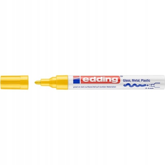 Marker olejowy połyskujący e-750 żółty 10szt Edding