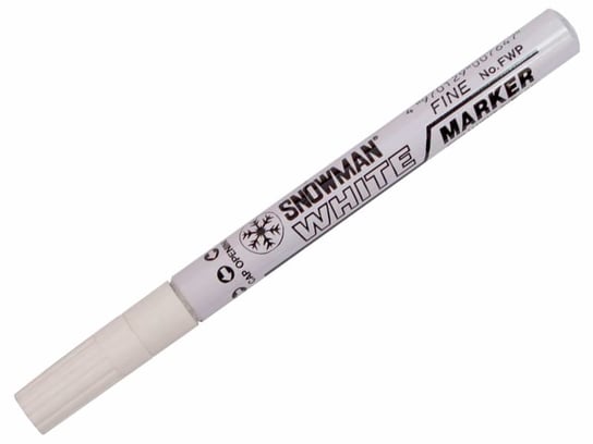 Marker olejowy Snowman średni 1-1,5mm biały SNOWMAN