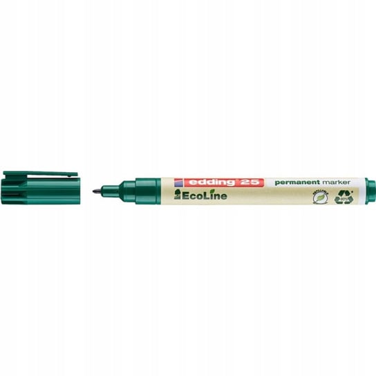 Marker permanentny e-25 ecoline 1mm zielony 10szt Edding