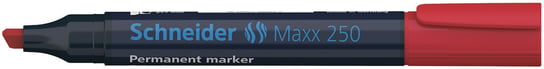 Marker permanentny, Maxx 250, ścięty, 2-7 mm, czerwony Schneider
