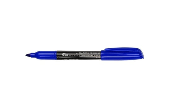 Marker permanentny niebieski 1 – 4,2 mm ścięta końcówka Titanum 6735 Titanum