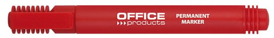 marker permanentny office products, okrągły, 1-3mm (linia), czerwony Office Products
