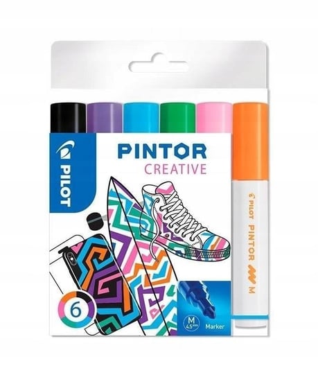 Marker Permanentny Pintor Fun 6 Kolorów Pilot Pilot