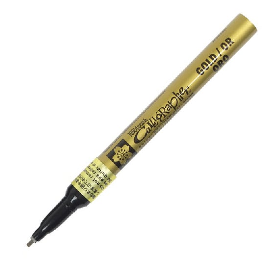 Marker permanentny, Sakura Pen-Touch Calligrapher, Fine, złoty, 1,8 mm BRUYNZEEL