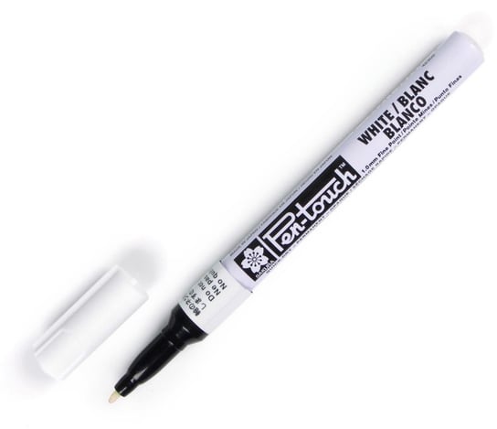 Marker permanentny Sakura Pen-Touch Fine, biały, 1,0 mm BRUYNZEEL