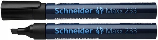 Marker permanentny ścięty 1-5mm czarny 10szt Schneider