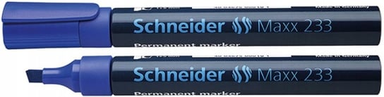 Marker permanentny ścięty 1-5mm niebieski 10szt Schneider