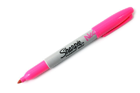 Marker permanentny, Sharpie Neon FN Pink Sharpie