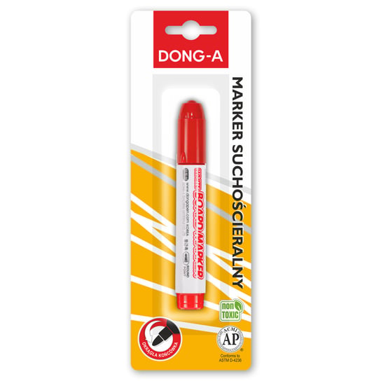 Marker suchościeralny, Dong-A, czerwony blister Donga-A