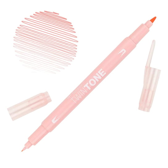 Marker TOMBOW dwustronny BRUSH PEN TwinTone coral pink różowy Tombow
