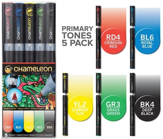 Markery, 5 kolorów Chameleon Art Products