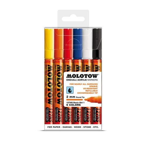 Markery akrylowe Molotow One4All 127HS Basic Set 1 - 6 szt. Inna marka