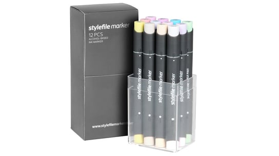 Markery Stylefile Pastell Set - 12 Szt. Inna marka
