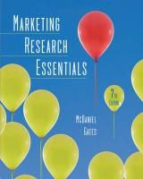 Marketing Research Essentials with SPSS Gates Roger H., Mcdaniel Carl