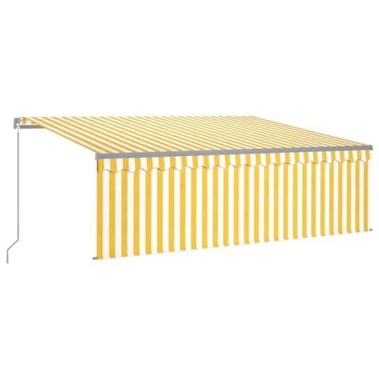 Markiza aluminiowa 4x3m żółto-biała Zakito Home