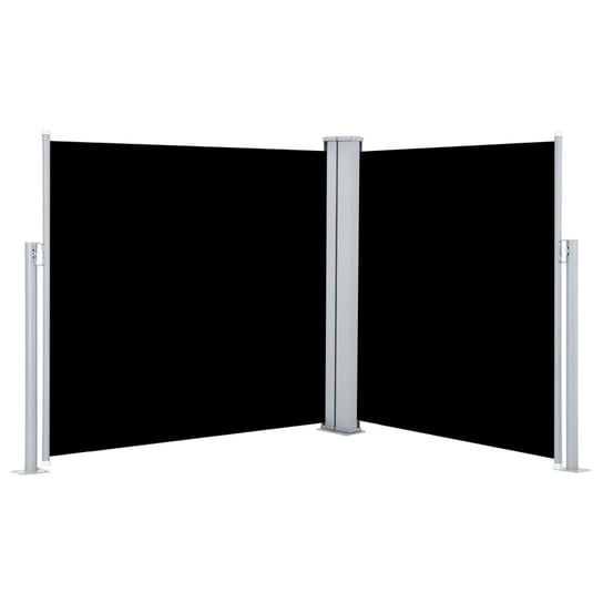 Markiza boczna z ekranem 120x600cm, czarna / AAALOE Inna marka