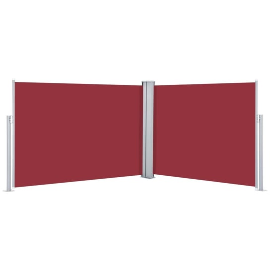 Markiza boczna z ekranem, czerwona, 120x1000 cm Zakito Europe