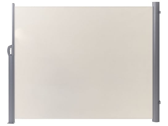 Markiza boczna zwijana 160 x 300 cm beżowa DORIO Beliani
