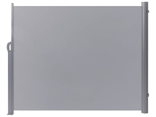Markiza boczna zwijana 160 x 300 cm jasnoszara DORIO Beliani