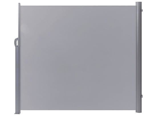 Markiza boczna zwijana 180 x 300 cm jasnoszara DORIO Beliani