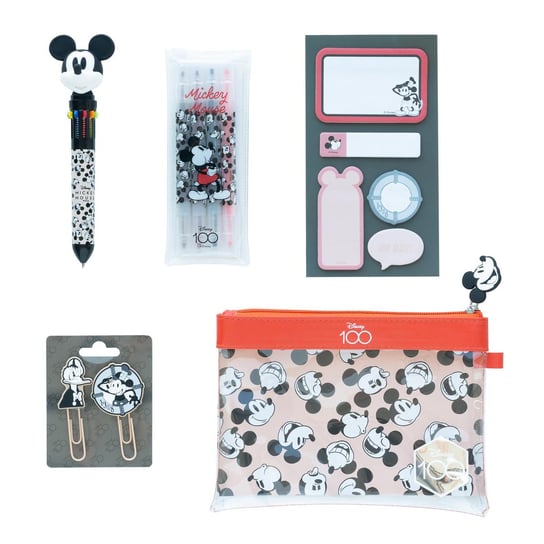 Markowy zestaw przyborów szkolnych Disney Myszka Mickey Mazaki długopis Grupo Erik