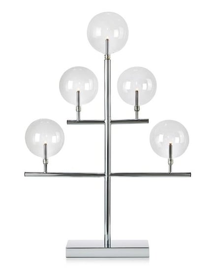 Markslöjd Maestro lampa stołowa - świecznik świąteczny 5x0,8W chrom/przezroczysty 704820 Inna marka