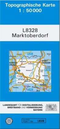 Marktoberdorf 1 : 50 000 Ldbv Bayern, Landesamt Fr Digitalisierung Breitband Und Vermessung Bayern