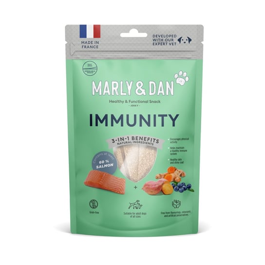 Marly&Dan Jerky Immunity 80G Przysmak Dla Psa Bogadent