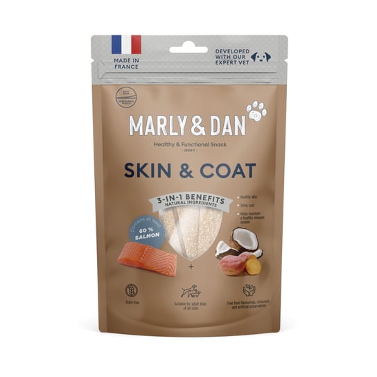 Marly&Dan Jerky Skin&Coat 80G Przysmak Dla Psa Bogadent