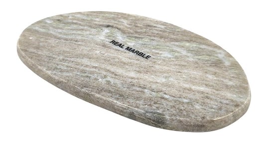 Marmurowy talerz, tacka - beżowy 24x15 cm Inna marka