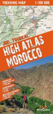 Maroko. Mapa trekkingowa Atlasu Wysokiego 1:100 000 Opracowanie zbiorowe